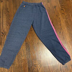 5 STRIPE SWEATPANTS - NAVY // BLUE